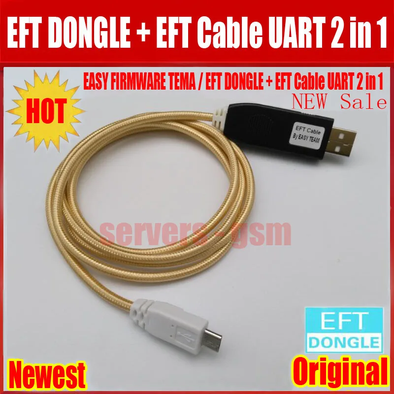 2019 Новые 100% оригинальные легко прошивки TEMA/EFT DONGLE + EFT кабель UART 2 в 1 Бесплатная доставка