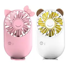 USB мини портативный вентилятор с персонажами из мультфильмов ручной воздушный охладитель для путешествий охлаждающий вентилятор кондиционер вентиляторы ручной настольный маленький вентилятор