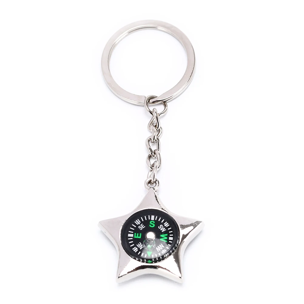 1 шт. металлический Звездный компас с акулой с брелоком кулон Pesonality подарки для автомобилей - Цвет: Star