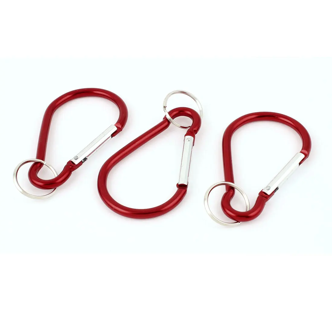 Outdoor Camping Metal Carabiner Spring Loaded Clips Hike Hook Key Chain