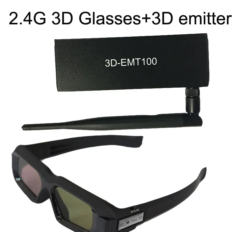 3D очки 2 4G + проектор RF радиочастотный передатчик светодиодный кинотеатр VESA