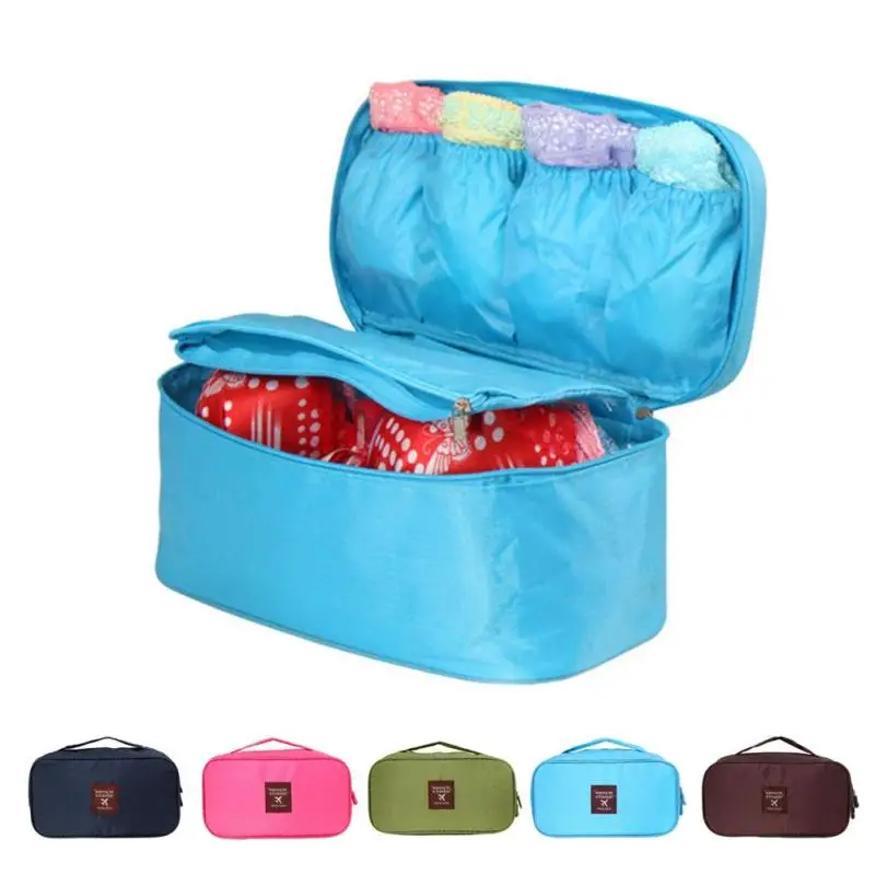 Portable Travel Girl Bra Underwear Lingerie Organizer Bag Cosmetic