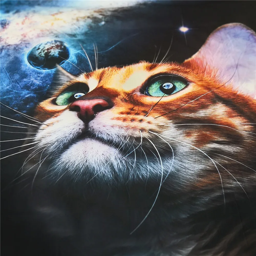 3D Galaxy Cat кровать и постельные принадлежности микрофибра мягкое одеяло