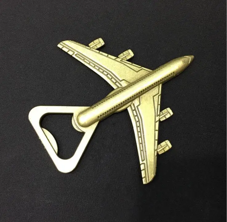 200pcs/lot Antique Air Plane Airplane Shape Wine Beer Bottle Opener