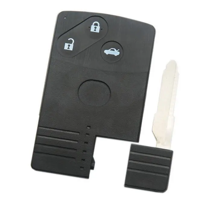 

3 Button Smart Card Key Shell Case For Mazda M3 M6 M2 M5 Demio MVP MX-5 MX-7 RX-8 Atenza With Insert Small Blade 20PCS/lot