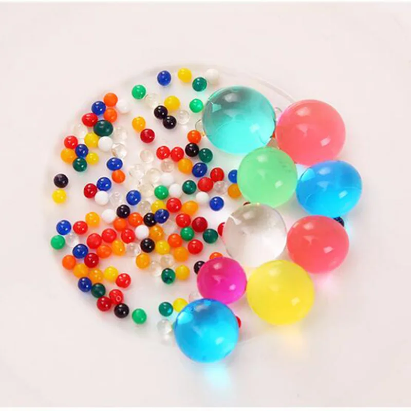 Crystal Soil Water Bead Hydrogel Gel Polymer Seeds Flow Mud Grow Ball Beads Growing Bulbs Children