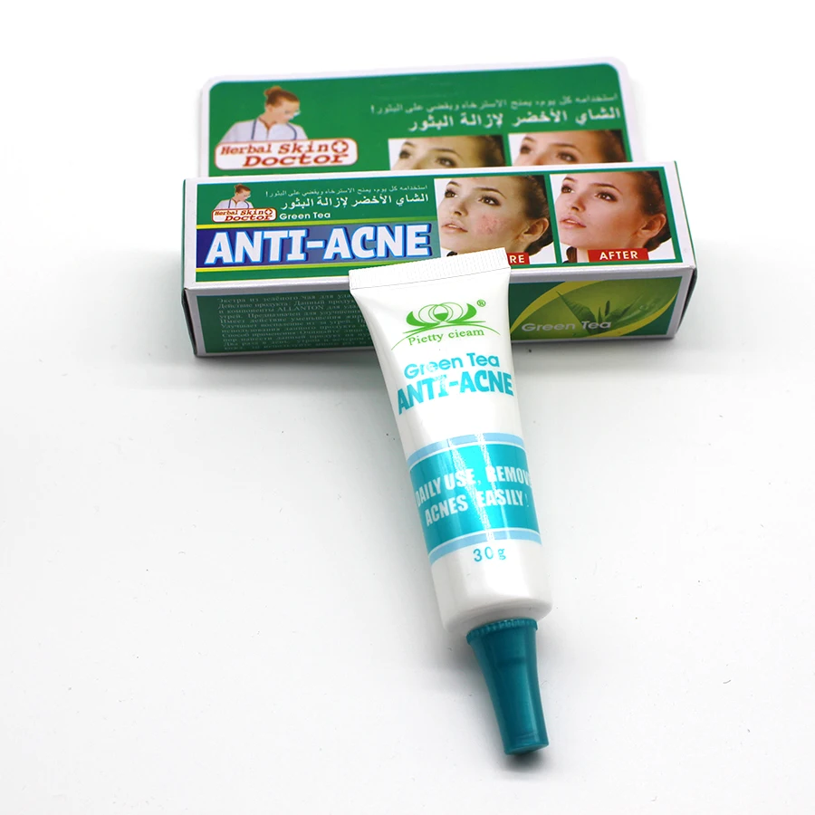 Natural plant extracts 30 grams of green tea acne cream moisturizing