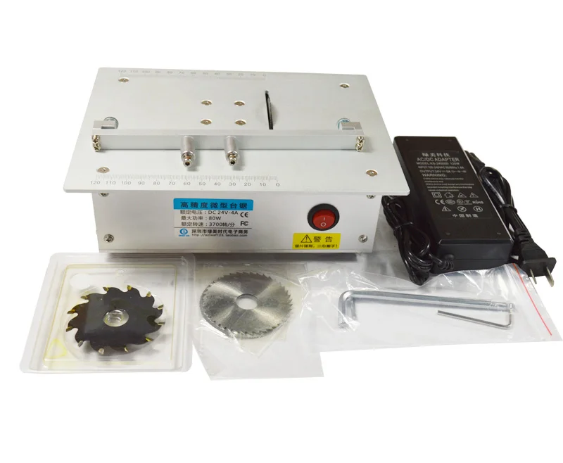

Mini Table Saw Handmade Woodworking Bench DIY Hobby Model Crafts Cutting Tool Multifunctional Bench Lathe Electric Saw