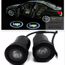 JingXiangFeng Case For Audi Case For BMW Case For VW Car Logo LED Interior Lights Welcome Door Ghost Shadow Lamps 12V