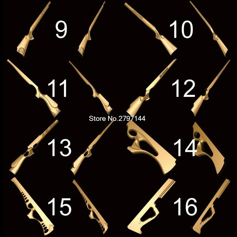 32pcs for choose gunstock 3D STL model for carved figure cnc machine Router Engraver ArtCam Gun stock Model design