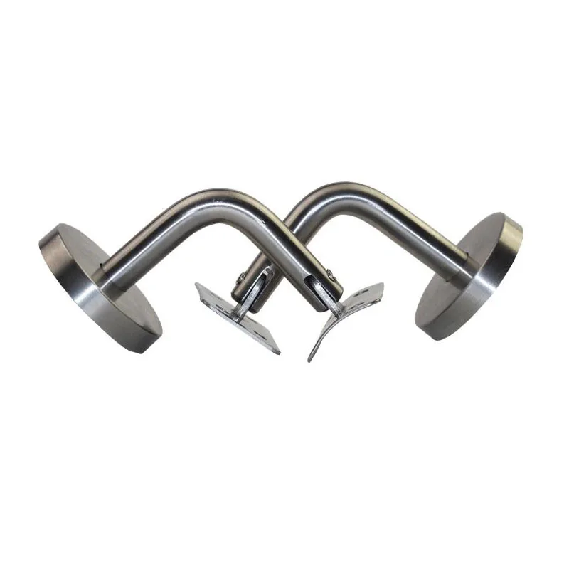 

Brand New 10PCS 60*60mm Brushed Stainless Steel Handrail Guard Rail Banister Support Stair Wall Brackets Bracket Adjustable