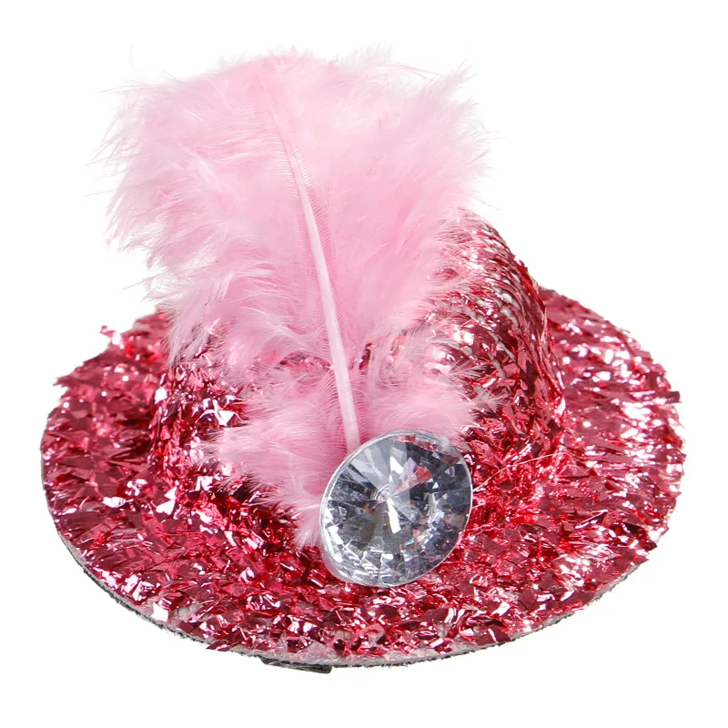 Pet Dog Cat Cap Hairpin Imitation Diamond Birthday Party Headwear Accessories BlingBling Pet Hat For Kittens Poodle Grooming (7)