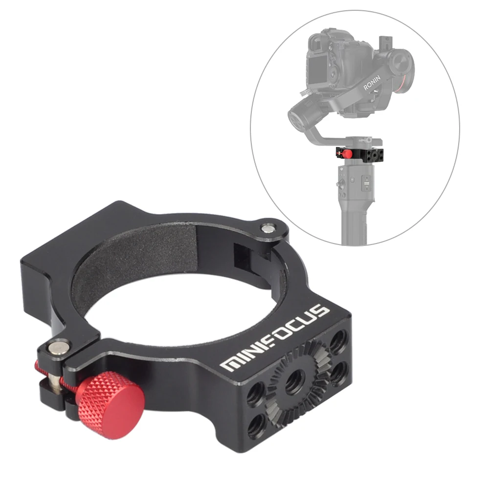 

Clamp Ring Extension Clip Mounting for DJI Ronin S Handheld Gimbal Stabilizer with Gear Rosette 1/4'' and 3/8'' Threaded Holes