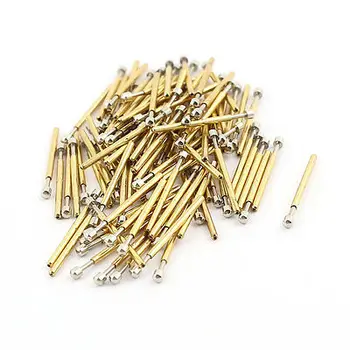 

100Pcs P75-D3 Dia 1.02mm Length 16.54mm 100g IC Spring Test Probe Pin
