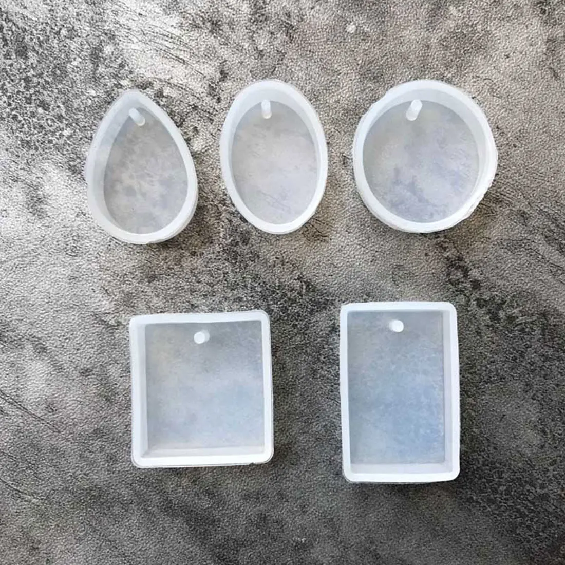 DIY геометрические силиконовые подвеска в виде капли воды драгоценный камень эпоксидной ожерелье на резинке с кристаллами Браслет Серьги
