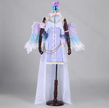 

Lovelive! White Valentine's Day Eli Ayase and Rin Hoshizora Cosplay Costume cos dress full sets