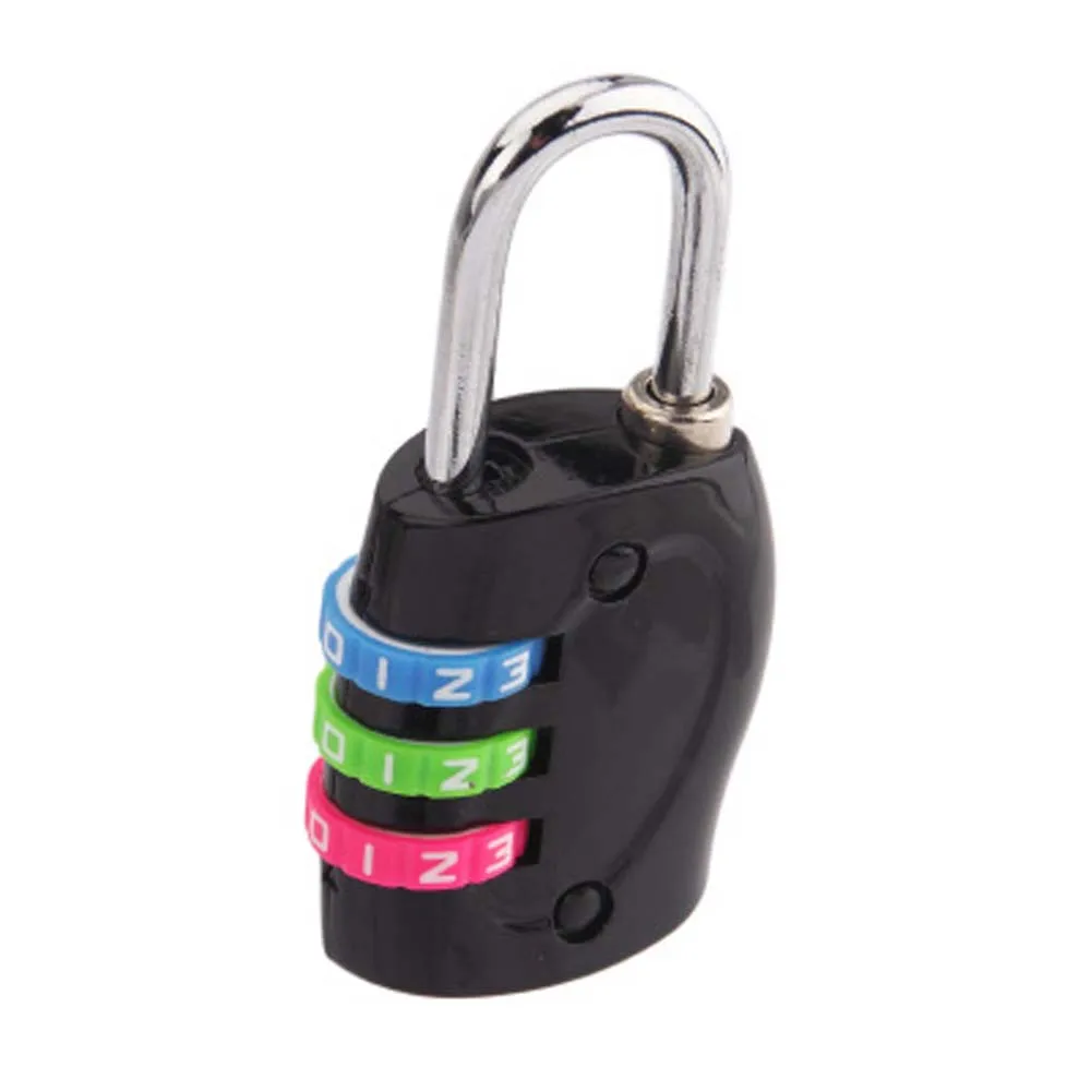 1 шт. 3 комбинации пароль для путешествий замок из цинкового сплава замок безопасности чемодан багаж кодовый замок шкаф замок для шкафчика