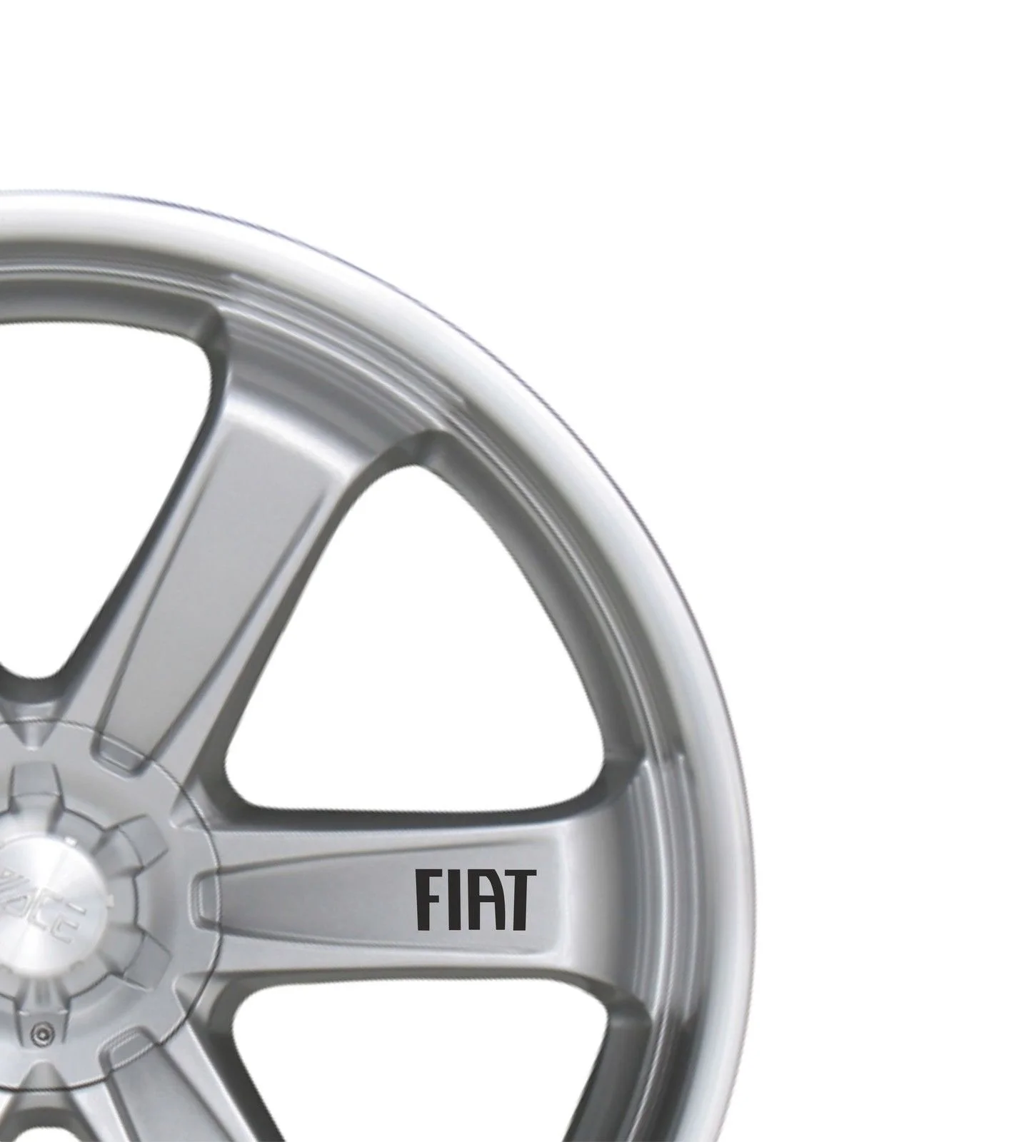 

For 6x Car Alloy Wheel Sticker fits Fiat 500 Punto Decal Vinyl Adhesive PT14