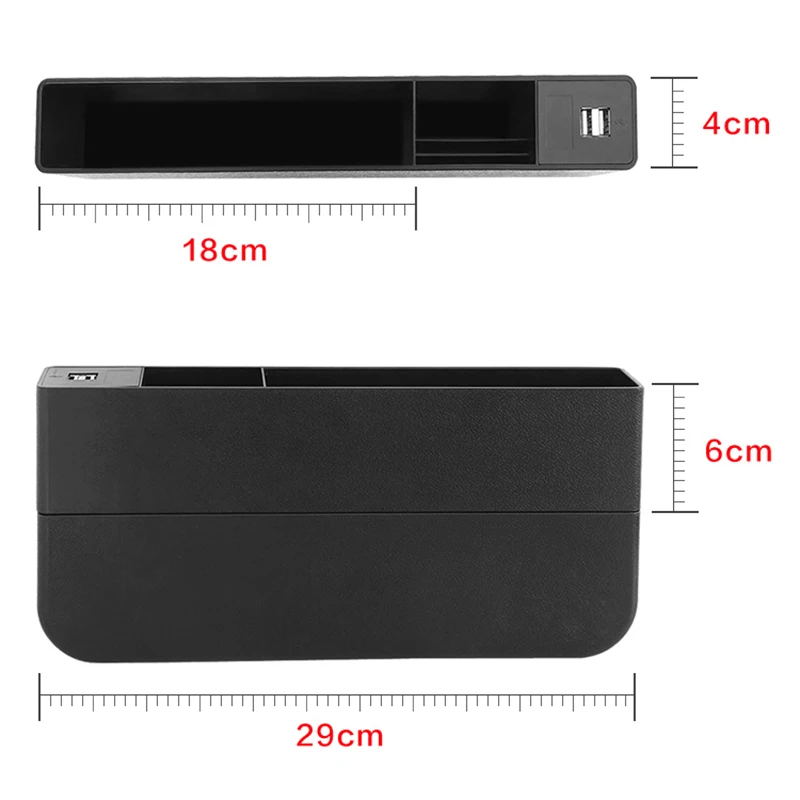 Автомобильное переднее сиденье зазор наполнитель Органайзер CE сертифицированный 2 порта USB зарядное устройство для держатель для мобильного или сотового телефона авто аксессуары для интерьера