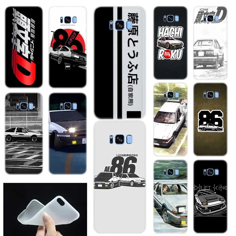 Initial D Ae86 Model Soft Tpu Silicone Back Case Cover For Samsung Galaxy S7edge S8 S9 S10 S11 S S21 Plus Lite E Ultra Phone Case Covers Aliexpress