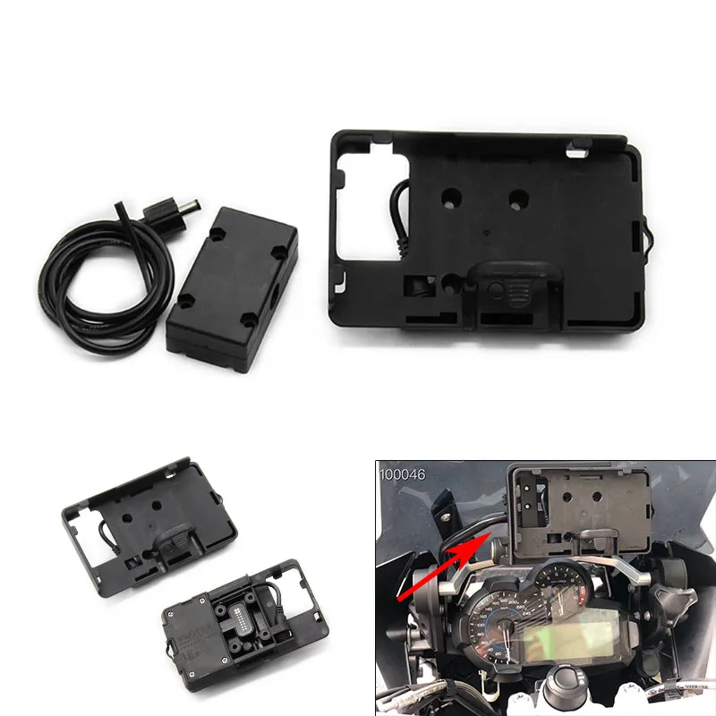 

Hot sell Motorcycle Phone Navigation Bracket USB Charging Mount For BMW R1200GS ADV F700 800GS For honda CRF1000L Africa Twin