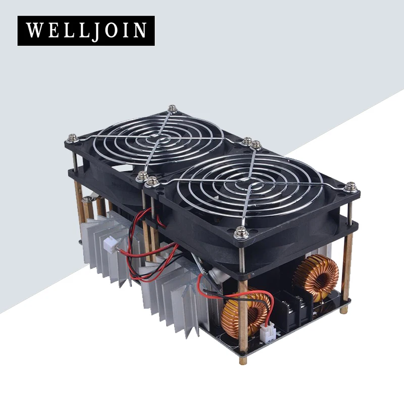 

2500W ZVS Induction Heater Induction Heating PCB Board Heating Machine Melted Metal + Coil Mayitr+ Crucible+Pump+Power Supply