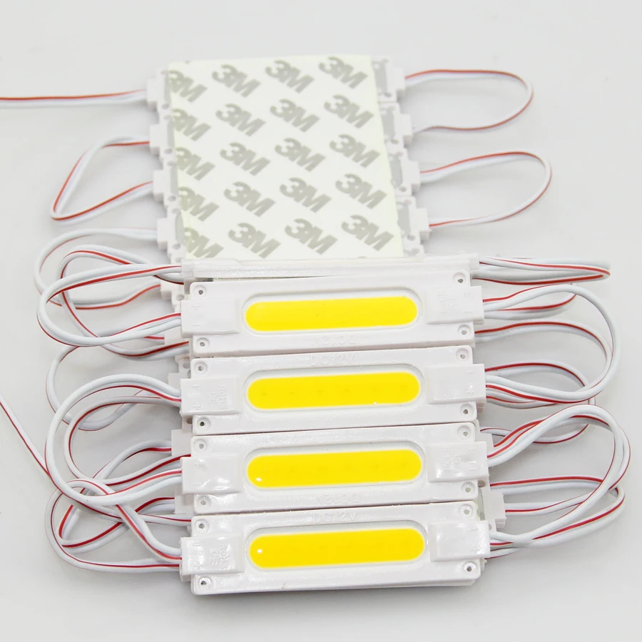 

20pcs/lot COB LED Module Ulter brightness 2W DC12V COB light Advertising lamp Waterproof Led Sign Backlights White