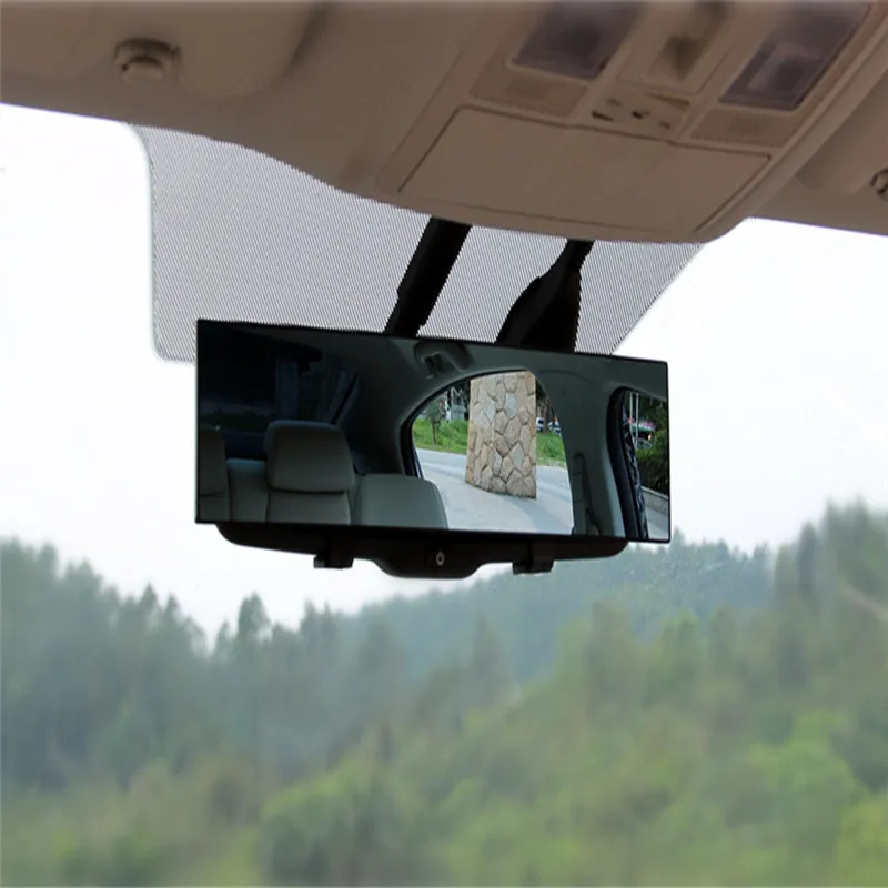 

2019 New Universal Large Vision Car Proof Mirror Outlook Interior Car Wide Angle Interior Rearview Mirror Dropship