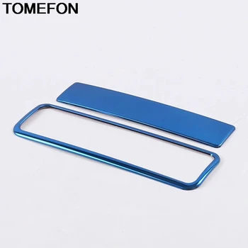 

TOMEFON For Ford Focus 2019 2020 Rear Seat Water Cup Holder Switch Button Frame Cover Trim Interior Accessories Stainless Steel