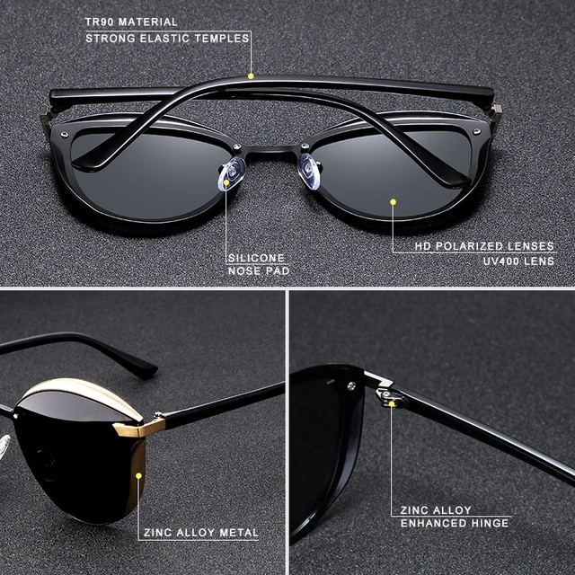 KINGSEVEN-gafas de sol polarizadas con protección UV400 para mujer, elegantes, de diseño de lujo, a la moda, Ojo de gato, 2022 - Image 5