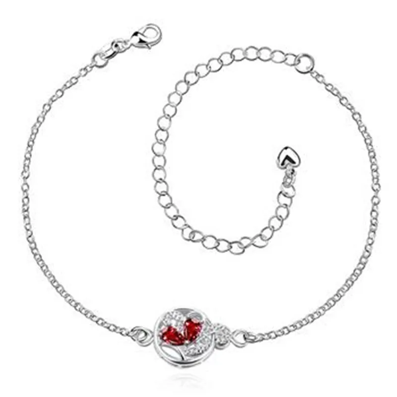 Best selling high quality new fashion popular exquisite silverware classic temperament retro carved round silver anklets