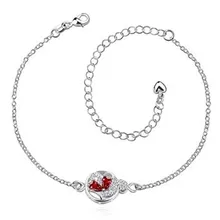 Best selling high quality new fashion popular exquisite silverware classic temperament retro carved round silver anklets