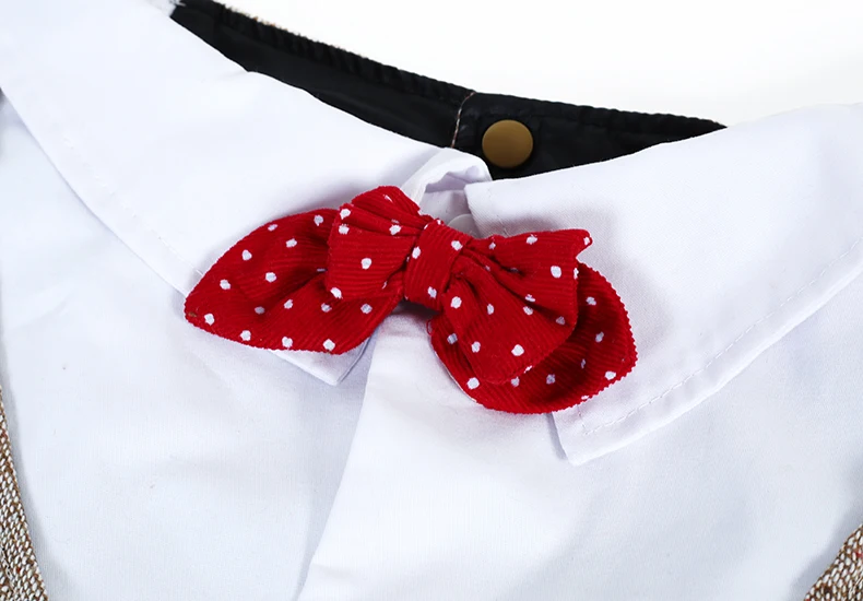 Hoopet костюм для собак красный галстук-бабочка красивая одежда для собак для маленьких и больших собак комплекты одежды для домашних животных