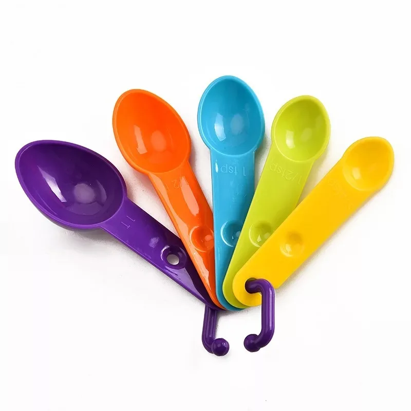 

4 Piece Set Measuring Spoon For Baking Coffee Tea Colorful Useful Flour Baking Cake Tool Kitchen Accessories Plastic Meas