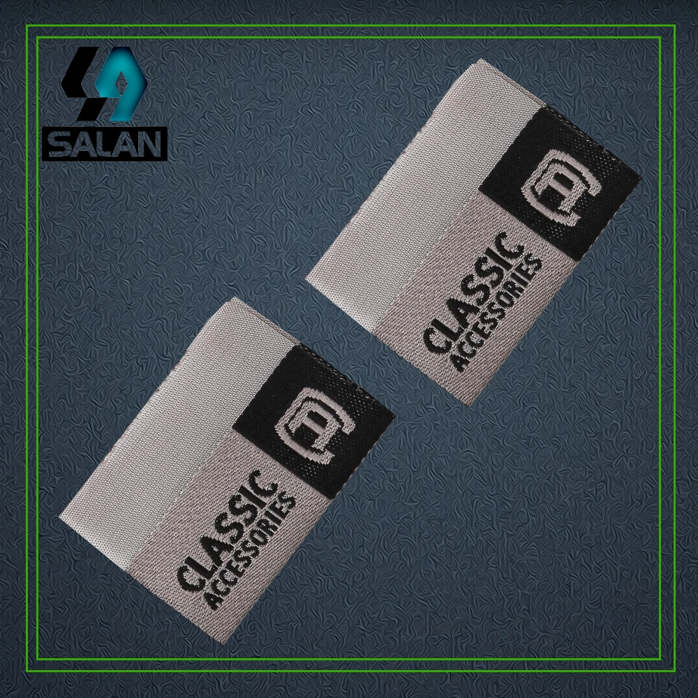 Customized clothing labels custom fabricdamask woven garment labels for