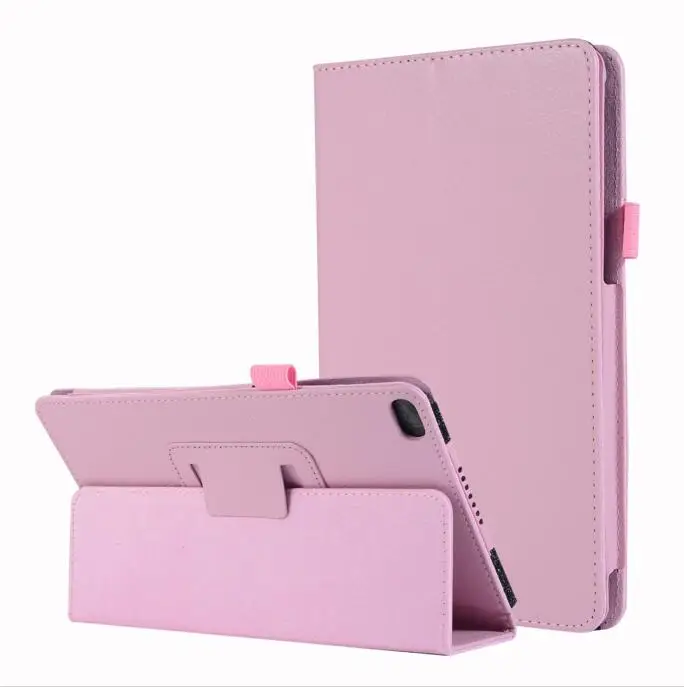 Чехол из искусственной кожи для lenovo Tab E8, TB-8304F, кожаный защитный чехол для планшетов с подставкой, чехол для электронных книг для lenovo Tab E8, TB-8304F, чехол+ ручка - Цвет: Розовый