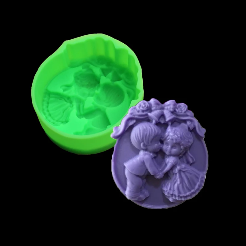 Boy And Girl Angels Wedding Soap Silicone Mold 'lovers Kiss Chocolate Cake Cake Decoration Silicone Seifenformen Boy And Girl Angels Wedding Soap Silicone Mold 'lovers Kiss Chocolate Cake Cake Decoration Silicone Seifenformen