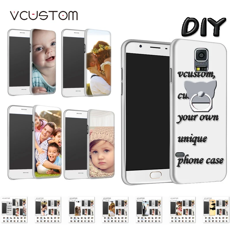 vcustom ring holder custom your high clear text logo picture design diy hard case for Samsung galaxy s5 mini G800 | Мобильные