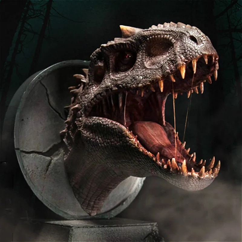 

Estartek Jurassic Dragon Soul Series Tyrannosaurus Head Statue with Magnetic Garage Kit for Fans Holiday Gift