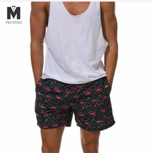 Тренд Фламинго печати купальники для мужчин пляжные шорты для активного отдыха брюки для мужчин купальный костюм Sunga купальники мужские спортивные штаны шорты