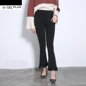 

Free shipping,Tassel bell pants good elasticity women legging plus size