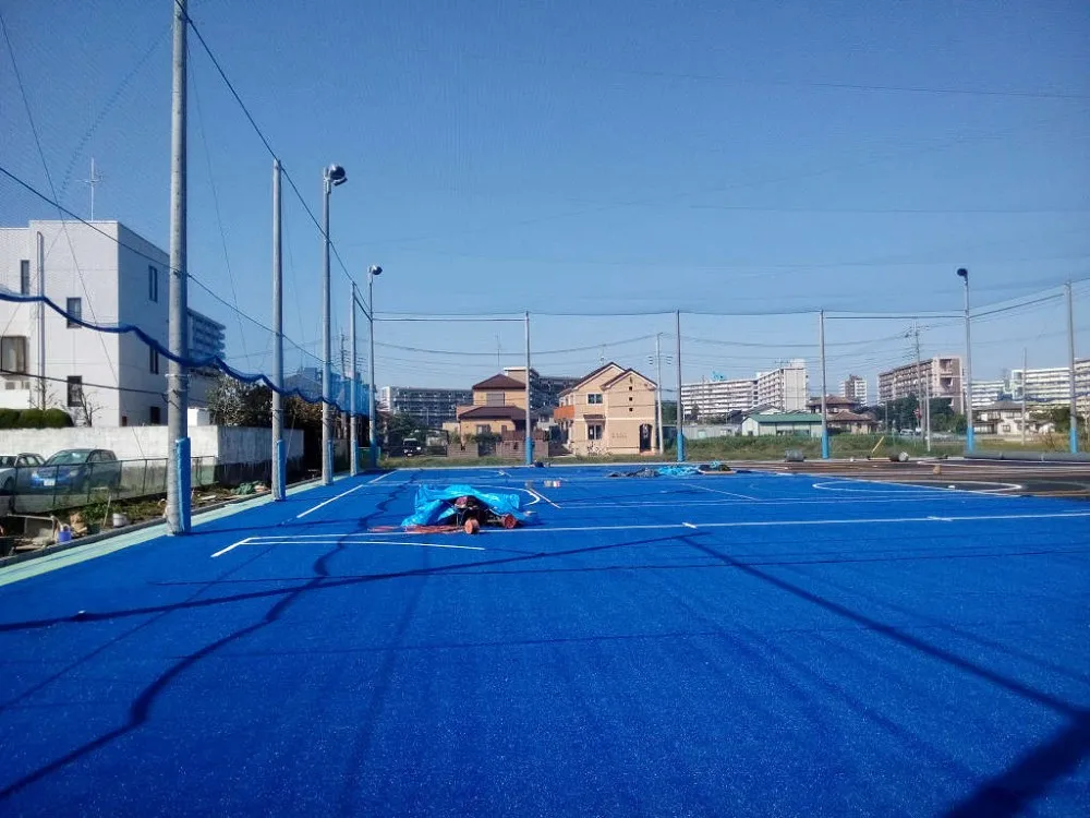 Blue Tennis artificial turf grass