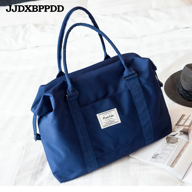 

JJDXBPPDD Women Canvas Handbag Shoulder Messenger Bags shopping bag Travel Bag designer Bolsa feminina Black Blue Gym bag