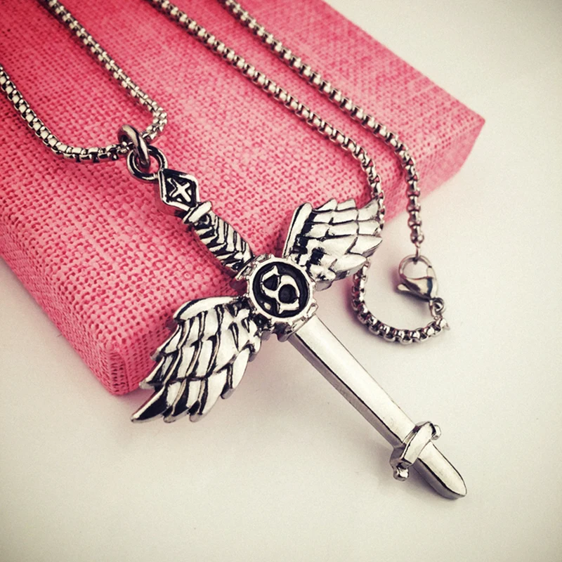 

AIMS Metrosexual all-match personality Necklace metal alloy accessories Street nightclub wings