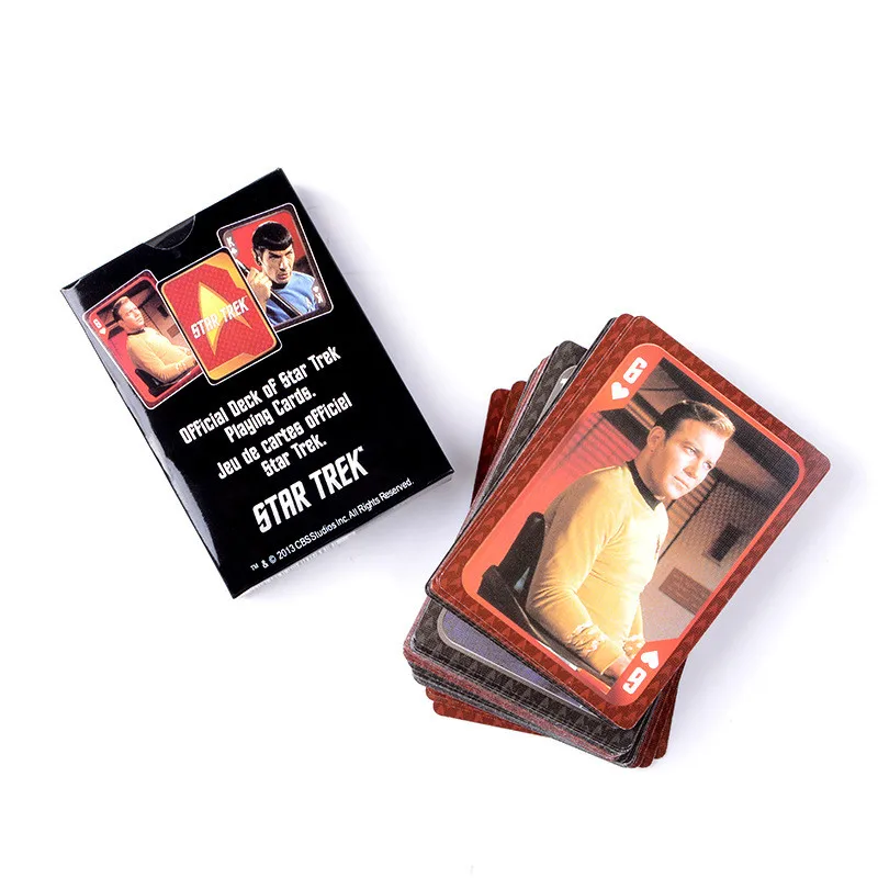 

NEW 54Pcs/Pack Star Trek Game Playing Cards Collection Poker Cards Game Collcection Model Toys Action Figure Best gifts For Kids