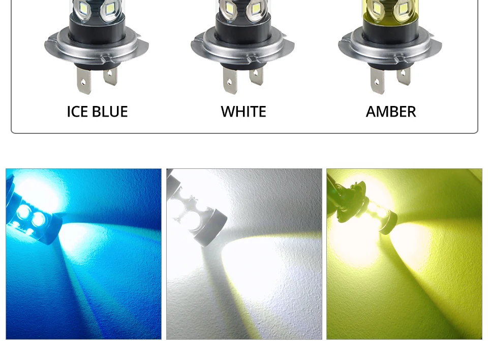 Led H7 H11 H8 H9 Car Lamp Bulbs 1200LM 9005 Hb3 9006 Hb4 Passing Light 12V H1 H3 H10 PSX24W 6000k 8000k Led Fog Lights DRL Bulb (7)