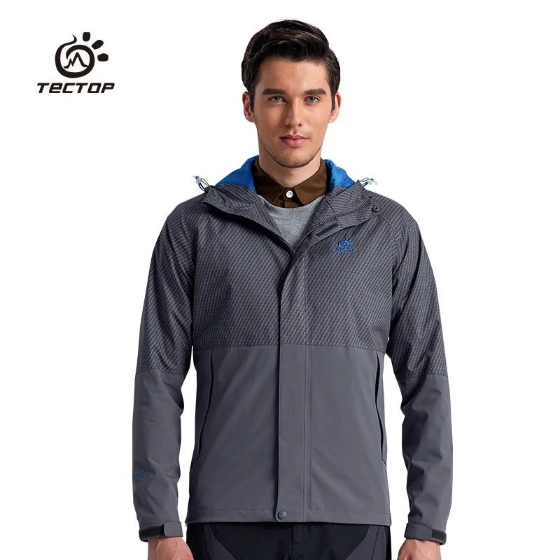 2016 Autumn Winter Men Outdoor Sport Waterproof Windproof Hiking jackets Male Breathable Single