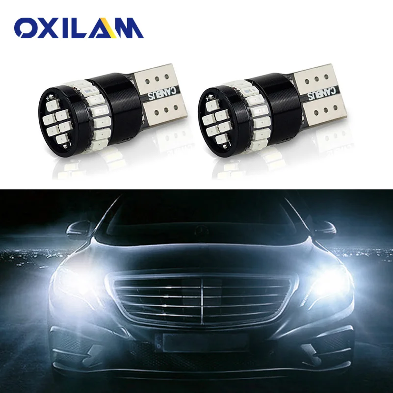 2x W5W Canbus T10 LED Clearance Parking Light for BMW E60 E90 E39 E46