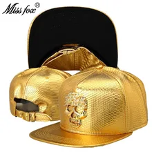 Missfox хип-хоп Супер крутая мужская шляпа с плоскими полями с узором «крокодиловая кожа» уличная одежда шляпа Cz камень окрашенный череп мужские шапки и кепки