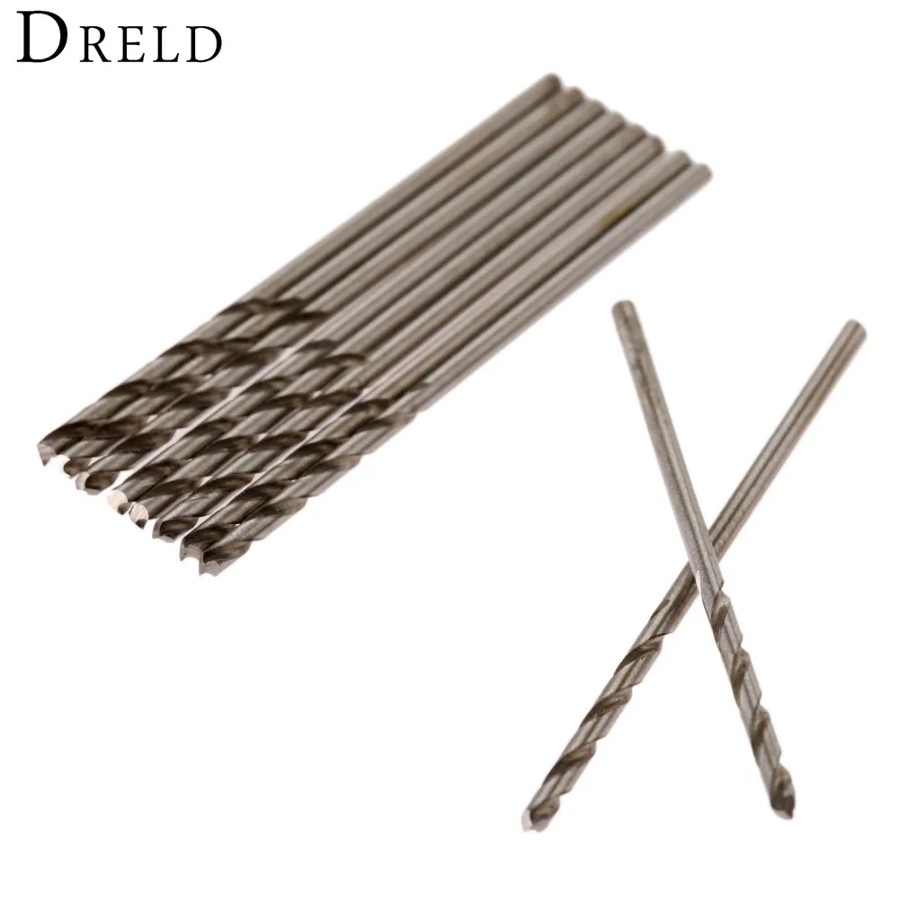 10Pcs Micro Drill Bit 0.9mm Straight Shank High Speed Steel Twist Drill